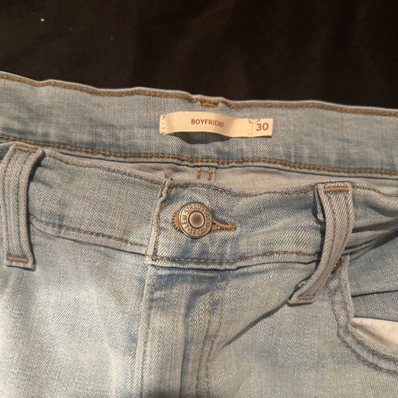 Levi's Mid Rise Boyfriend Womens Jeans Light Blue Size 30 - 10 - Picture 4 of 7